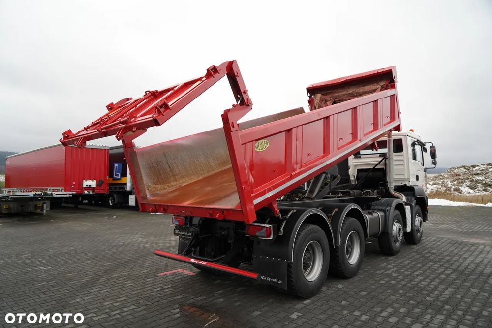 MAN TGA 35.400 / 8X4 / WYWROTKA 2 STR. / HYDROBURTA / HYDROKLAPA / MANUAL / MEILLER KIPPER - 4