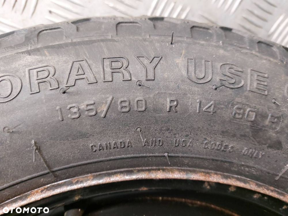 KOŁO DOJAZDOWE DOJAZDÓWKA FIAT PUNTO II A4471000 4×98 ET43 4J 135/80R14 - 2