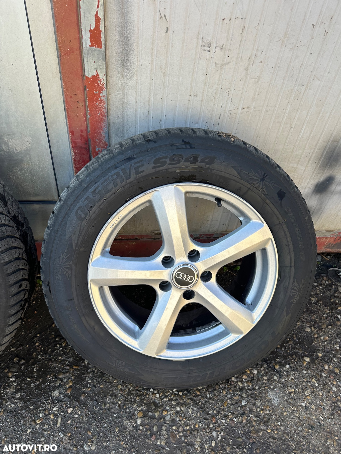 Set jante aliaj AUDI cu cauciucuri iarna 215/65R17 et37 - 5