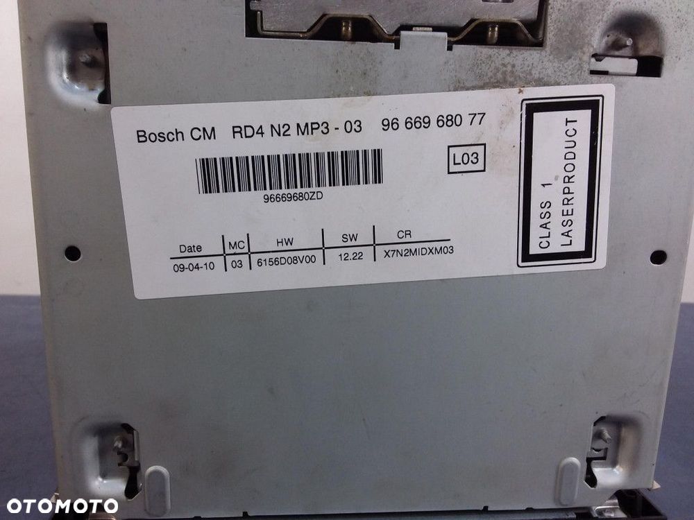 CITROEN C5 II RADIO 9666968077 - 4