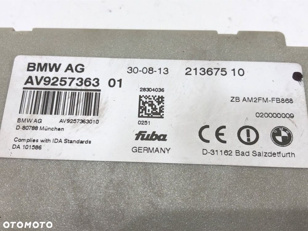 WZMACNIACZ ANTENOWY  BMW 5 (F10) 2009 - 2016 520 d xDrive 135 kW [184 KM] olej napędowy 2013 - 2014 - 4