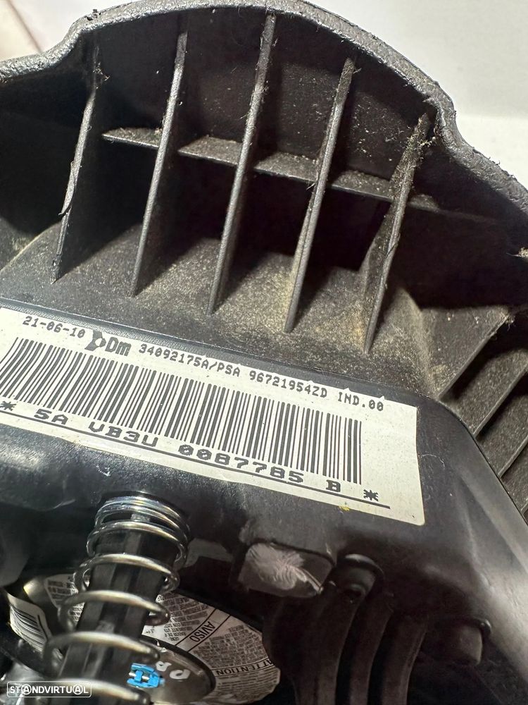 .Airbag Volante Condutor Original Peugeot Partner 96721954ZD 2005 - 2012 - 8
