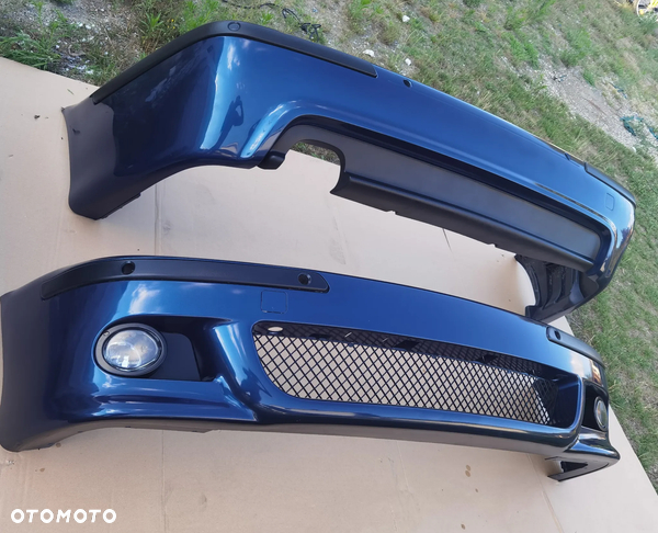 ZDERZAK BMW E39 M5 M PAKIET PRZÓD TYŁ kpl. biarrtzblau 363 PDC SPRYSKI