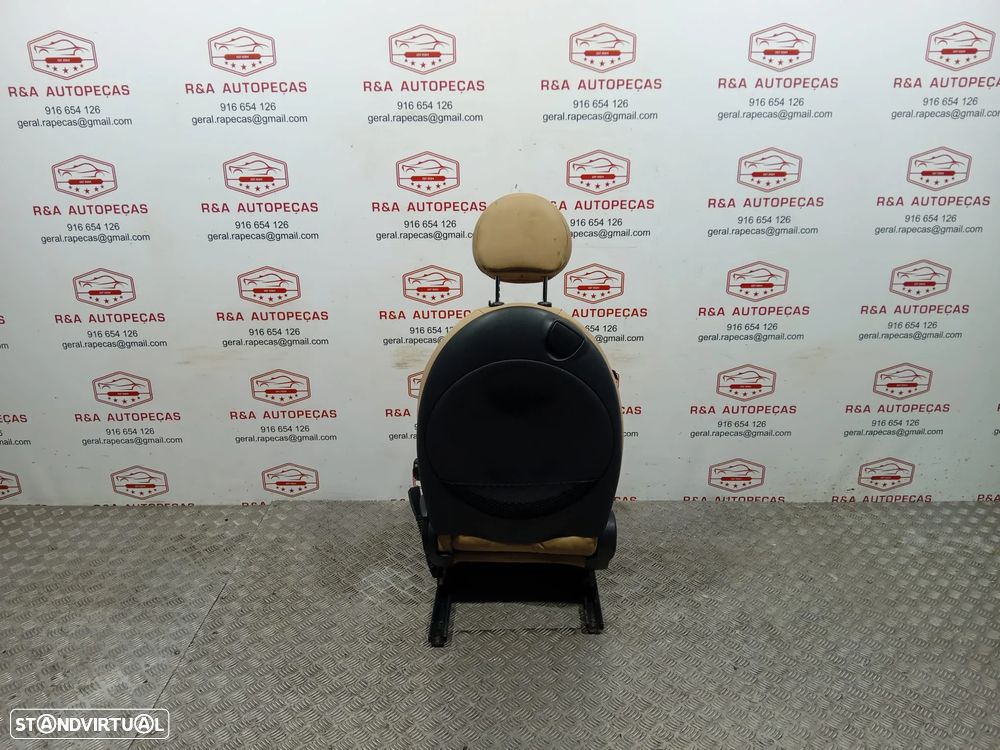 Conjunto de Bancos Mini Cooper S R57 Lci em Beje e Pele - 8