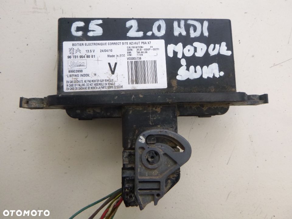 Citroen C5 III X7 moduł świateł 967319548001 - 1