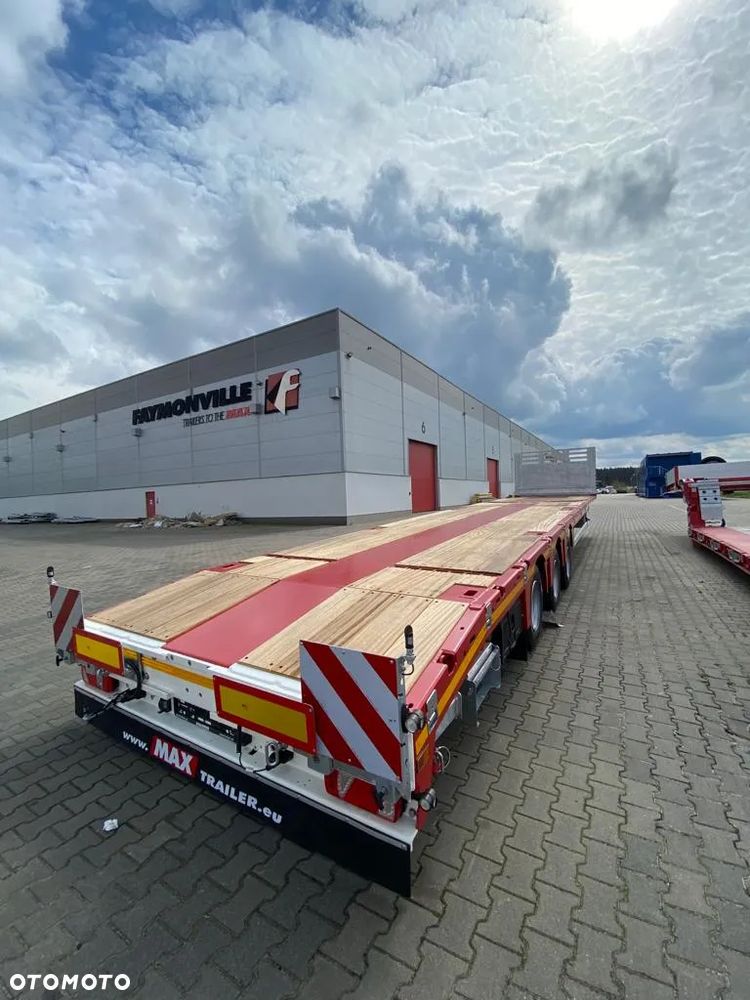 MAX Trailer Platforma telemega, 1 oś podnoszona, ostatnia oś skrętna - 3