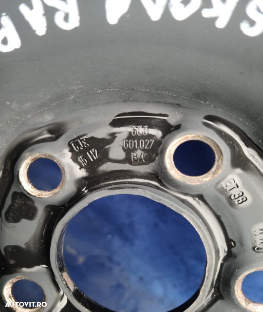 Jante tabla cu anvelope 15 - set 6C0601027B 6C0601027C 6JX15H2 ET 38 - 4