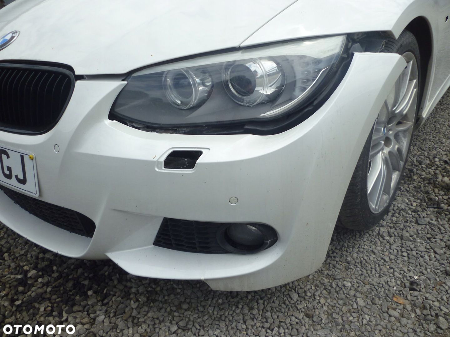 ZDERZAK PRZEDNI BMW E92 E90 COUPE LIFT A96 MINERALWEISS M PAKIET PDC - 7