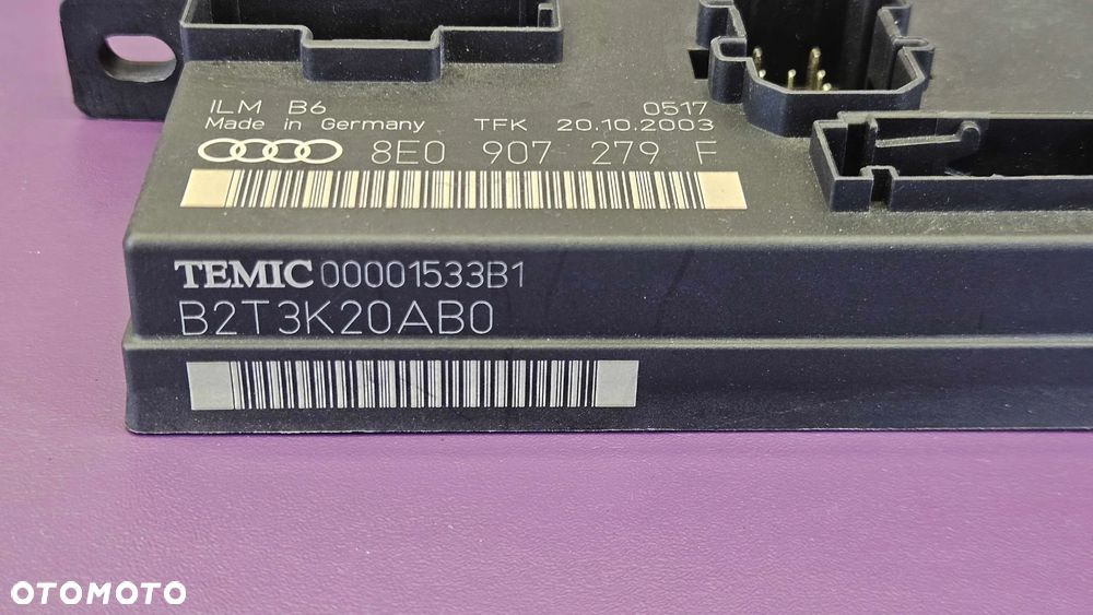 Moduł Świateł 8E0907279F ILM Sterownik Komputer Światła Audi A4 B6 - 5