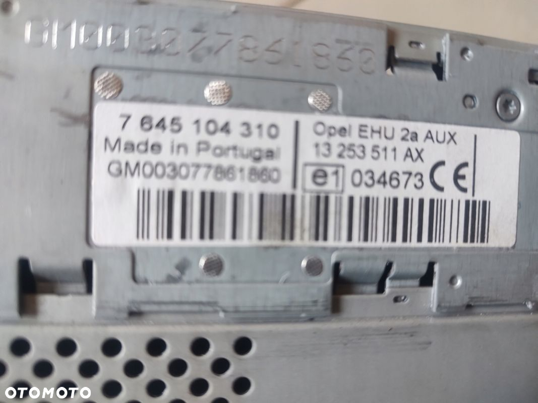 OPEL MERIVA A CD RADIO 7645104310 - 4