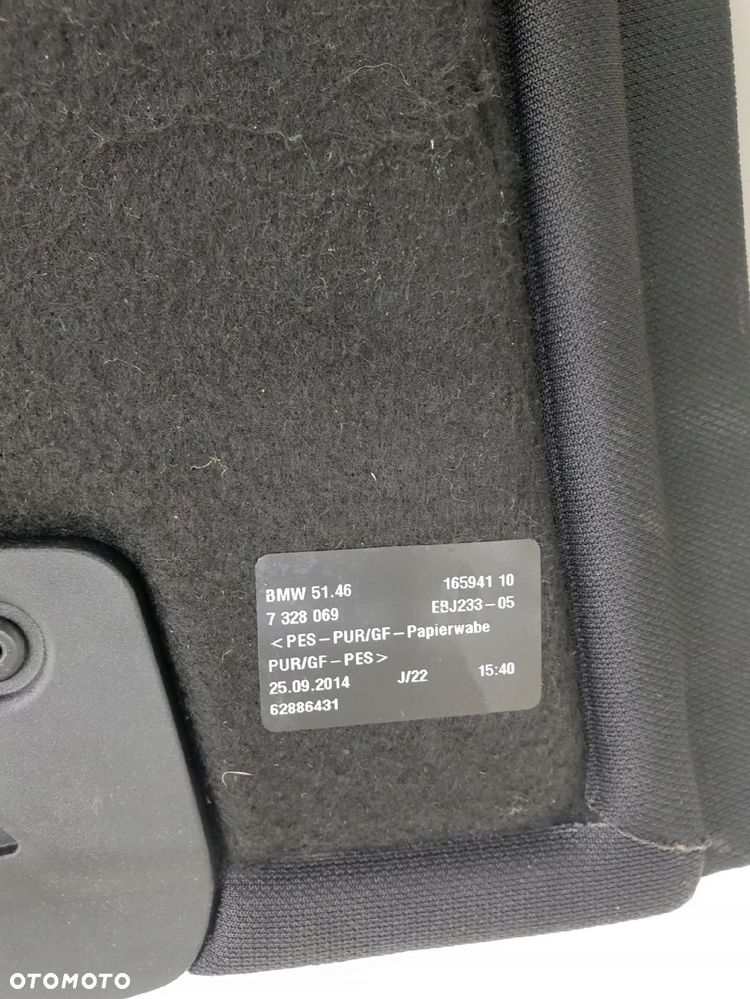 BMW 3 GT F34 PÓŁKA BAGAŻNIKA TYŁ TYLNA 7328069 - 3