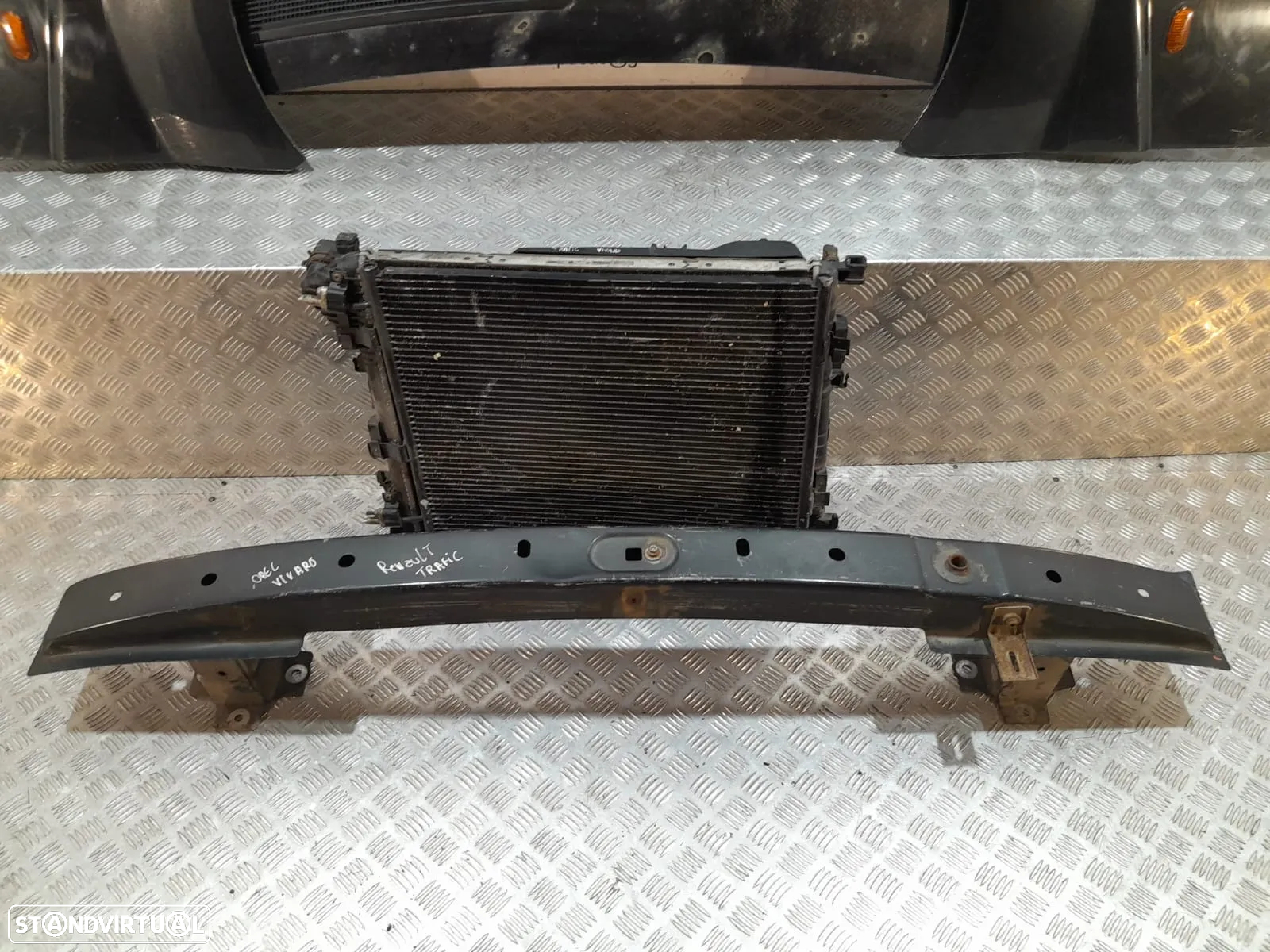 FRENTE COMPLETA OPEL VIVARO A X83 FACELIFT CAPOT PARACHOQUES GUARDA-LAMAS OTICAS RADIADOR VENTILADOR FRENTE FIBRA REFORÇO - 18