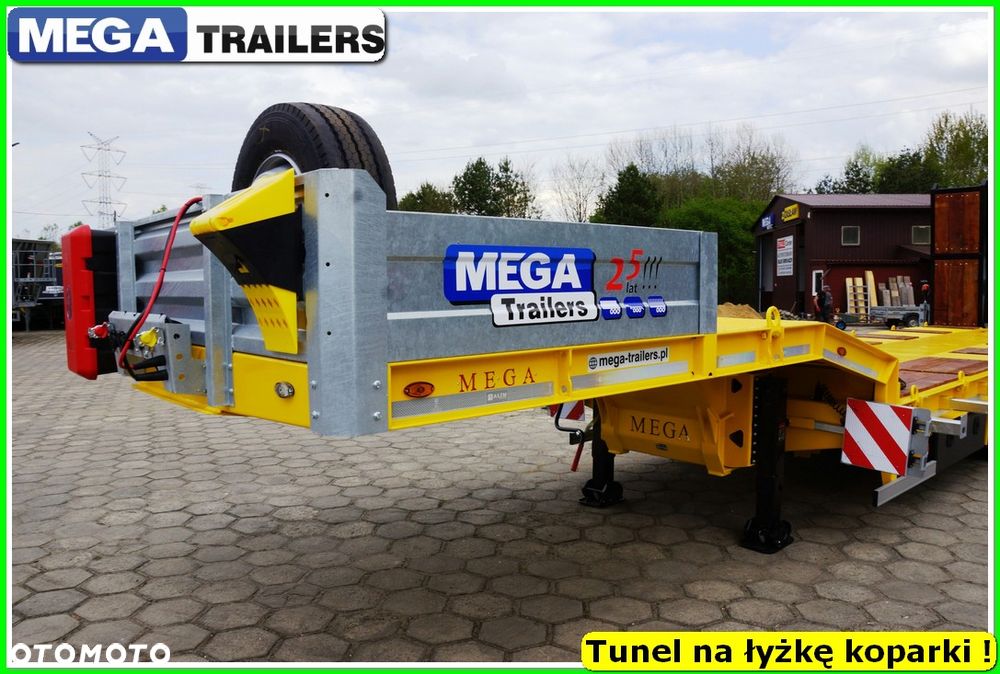 Mega Nisko podłoga 4 osie,  dł. 9,50 m, TUNEL na RAMIĘ KOPARKI !!! - 26