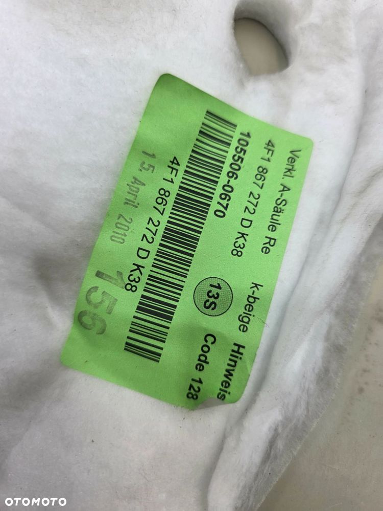 OSŁONA PŁUKA PROGU PRAWA AUDI A6 C6 4F1867272D K38 13S - 6