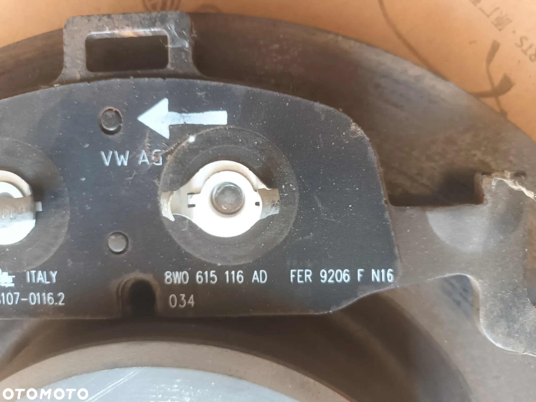 Audi A4 B9 8W komplet Tarcze Hamulcowe klocki PRZÓD 8W0615301P 338 mm 72KM - 9