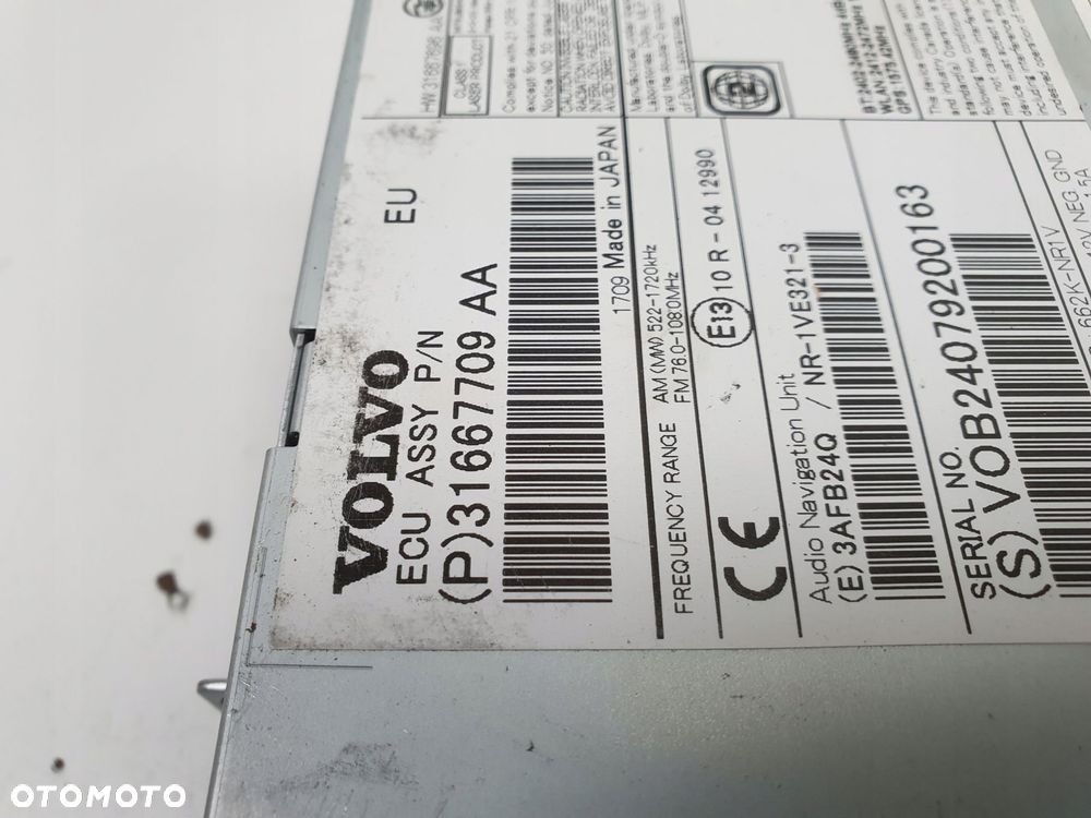 Volvo V40 II V60 S60 II XC60 RADIOODTWARZACZ radio cd NAWIGACJA 31667709 - 10