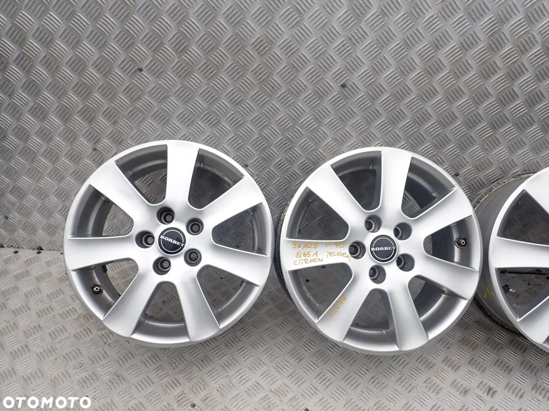 FELGI ALUMINIOWE 5X108 FORD PEUGEOT CITROEN C5 BORBET - 6