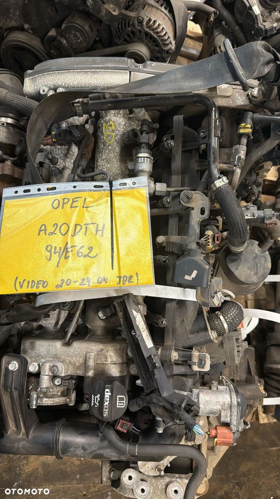 Opel A20DTH 2.0 diesel silnik kompletny z pełnym osprzętem gotowy do montażu VIDEO PRACY SILNIKA - WHATSAPP LUB LINK W OPISIE - 7
