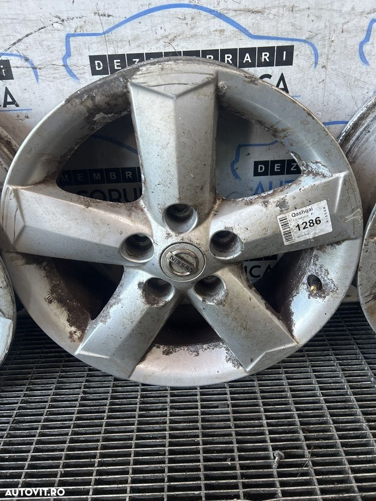 Jante aliaj Nissan Qashqai 2008 - 2010 (1286) R16 Nu se vede et necesită recondiționare - 4