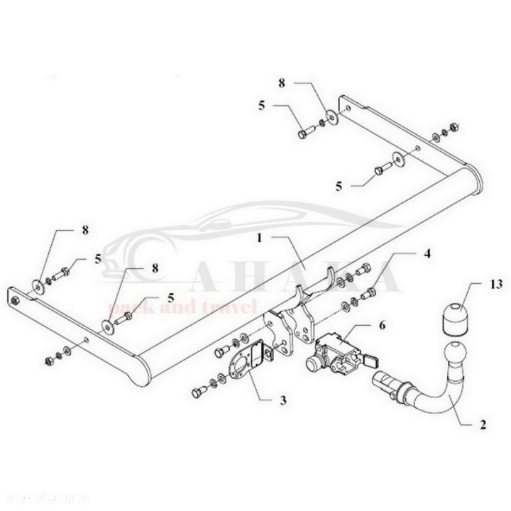 Hak Holowniczy Automat Do Vw Volkswagen Golf Iii Variant Kombi 1993-1999 - 3