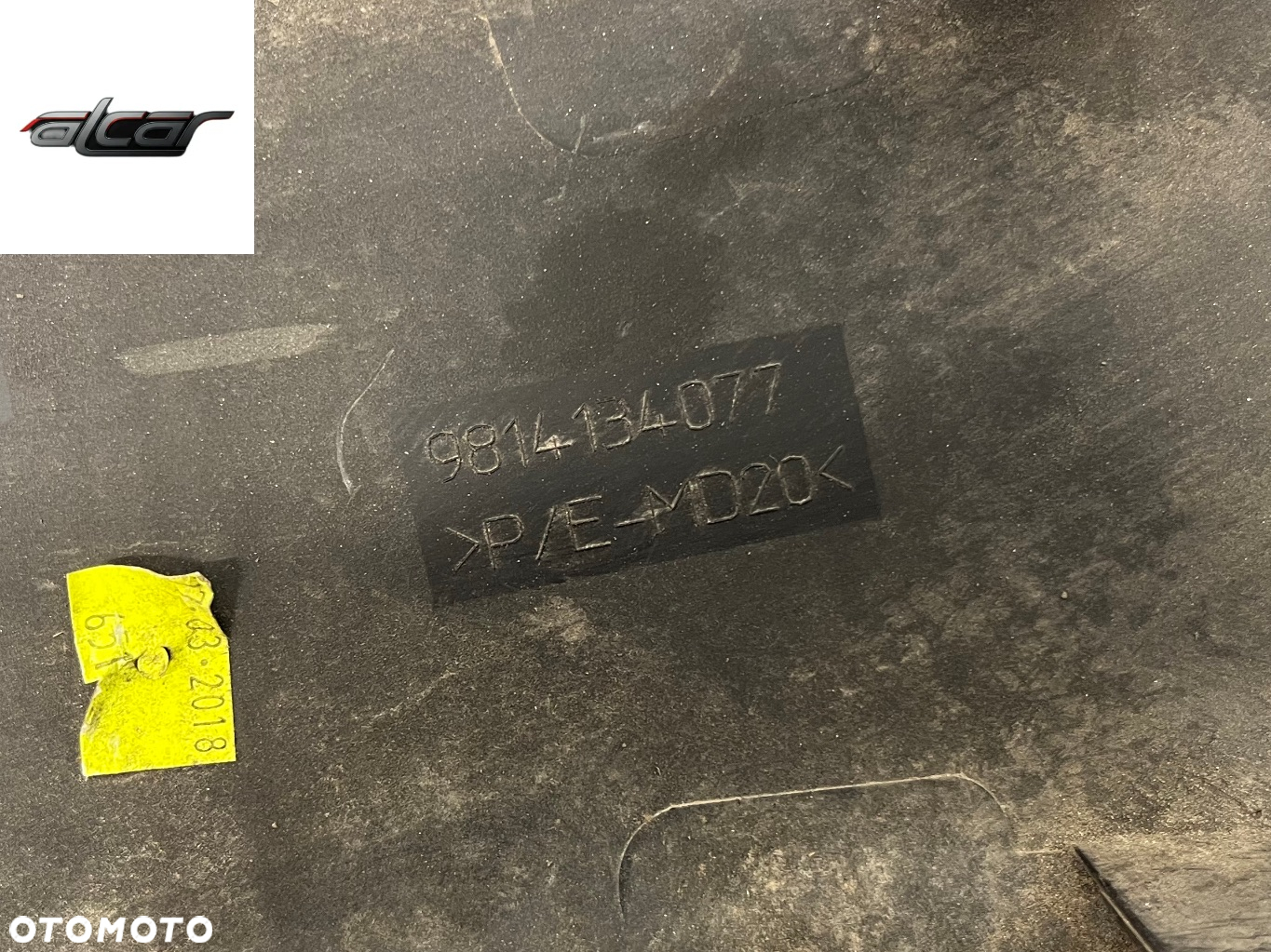 LISTWA DRZWI PRAWY TYŁ PEUGEOT 5008 9814134077 - 5