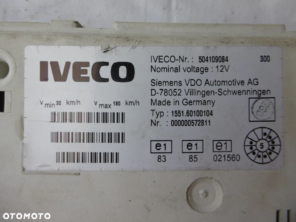 LICZNIK ZEGARY IVECO DAILY 504109084 - 4