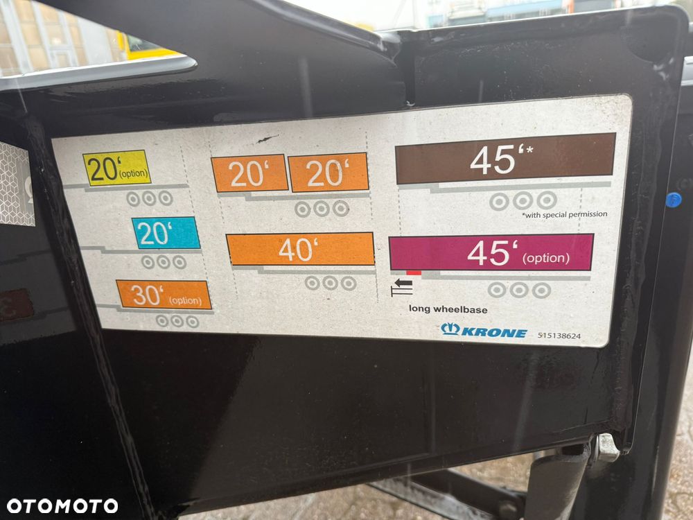Krone KRONE SD 2022 – NACZEPA PODKONTENEROWA / WYSUWANA / 20–40–45 FT / LIFTBAR / PREMIUM STAN - 28