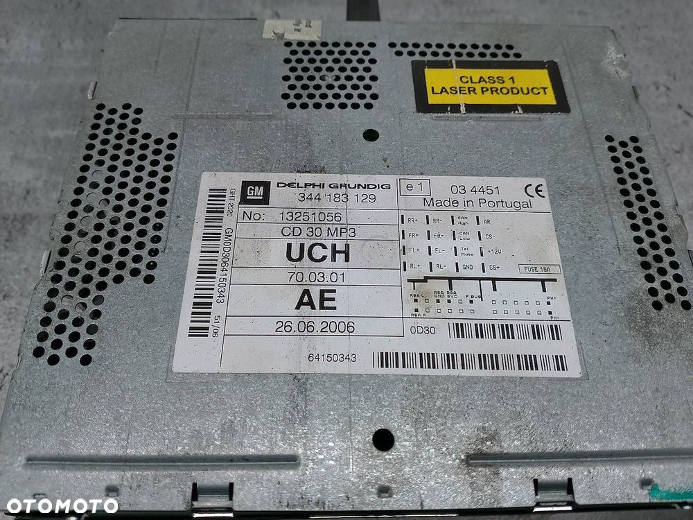 ZESTAW MULTIMEDIALNY OPEL ZAFIRA B 13238548 13251056 344183129 565412769 - 4