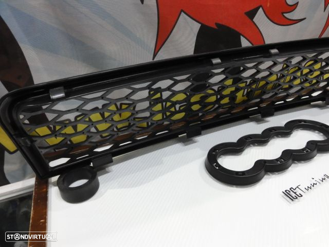 Grelha frontal em plástico Audi A4 8e, B6 01-04 RS4 LOOK em preto mate - 14