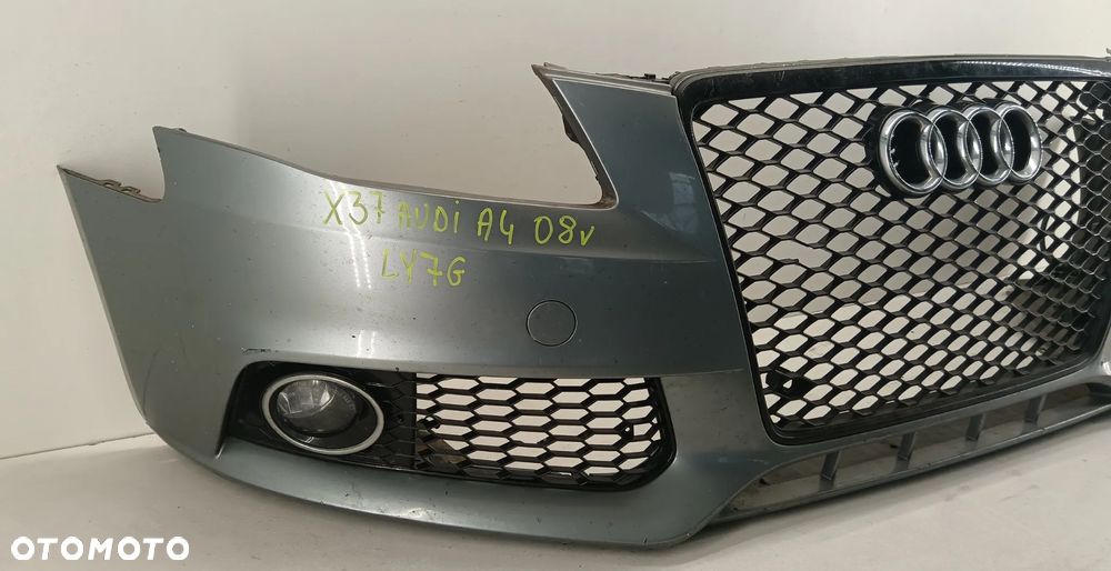 zderzak przedni przód grill AUDI A4 B8 07-15 RS STYLE LY7G - 2