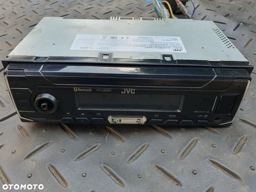 RADIOODTWARZACZ RADIO SAMOCHODOWE JVC KD-X362BT BLUETOOTH USB AUX - 1