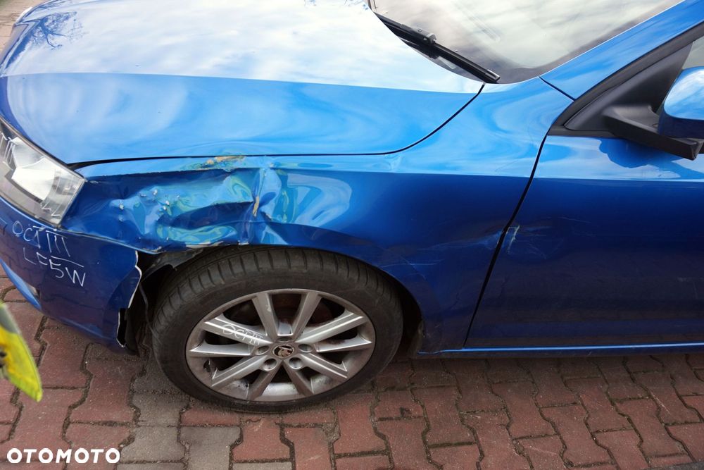 MASKA ZDERZAK BŁOTNIKI LAMPY OCTAVIA III 5E5 LF5W RADAR SPRYSKI SKODA 2012-2016 NIEBIESKI PRZÓD KOMPLETNY - 13