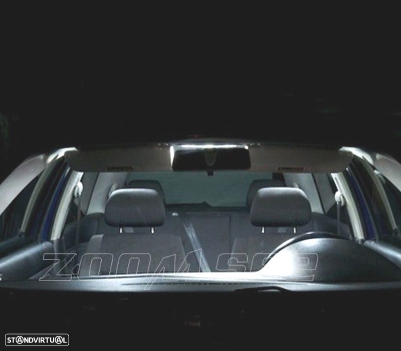 KIT COMPLETO DE 15 LAMPADAS LED INTERIOR PARA VOLKSWAGEN VW GOLF 4 MK4 JETTA GTI 99-05 - 6