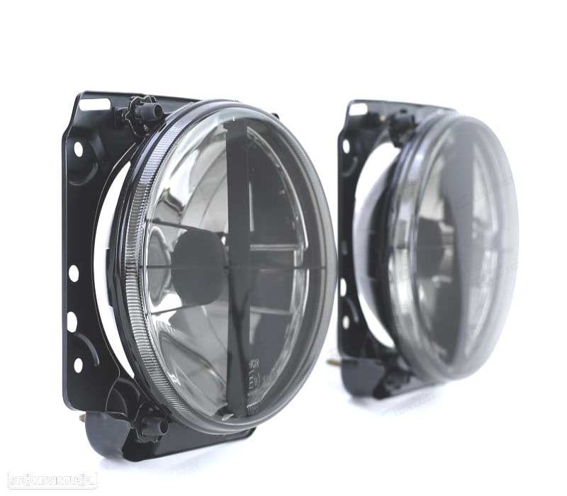 FARÓIS ESCURECIDOS PARA VOLKSWAGEN VW GOLF 2 MKII 83-91 COM CRUZ PRETO - 3