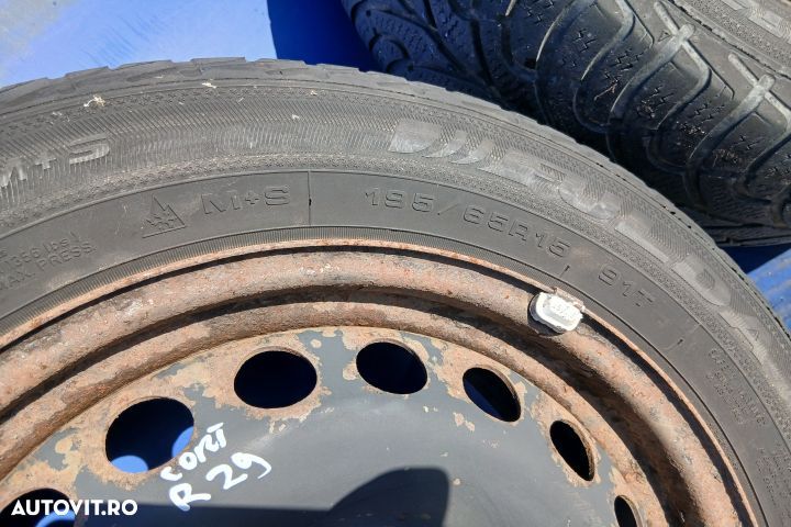 Jante tabla cu anvelope 15 - set 1K0601027C ET47 6JX15H2 195/65 R15 1 - 6