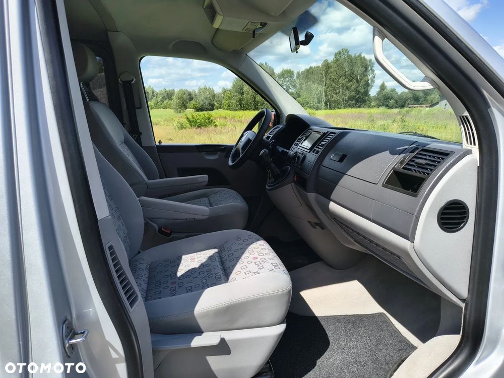 Volkswagen TRANSPORTER T5 Klima Elektryka Tempomat Duże Radio Brygadówka Dubel Kabina Klapa Rury - 16
