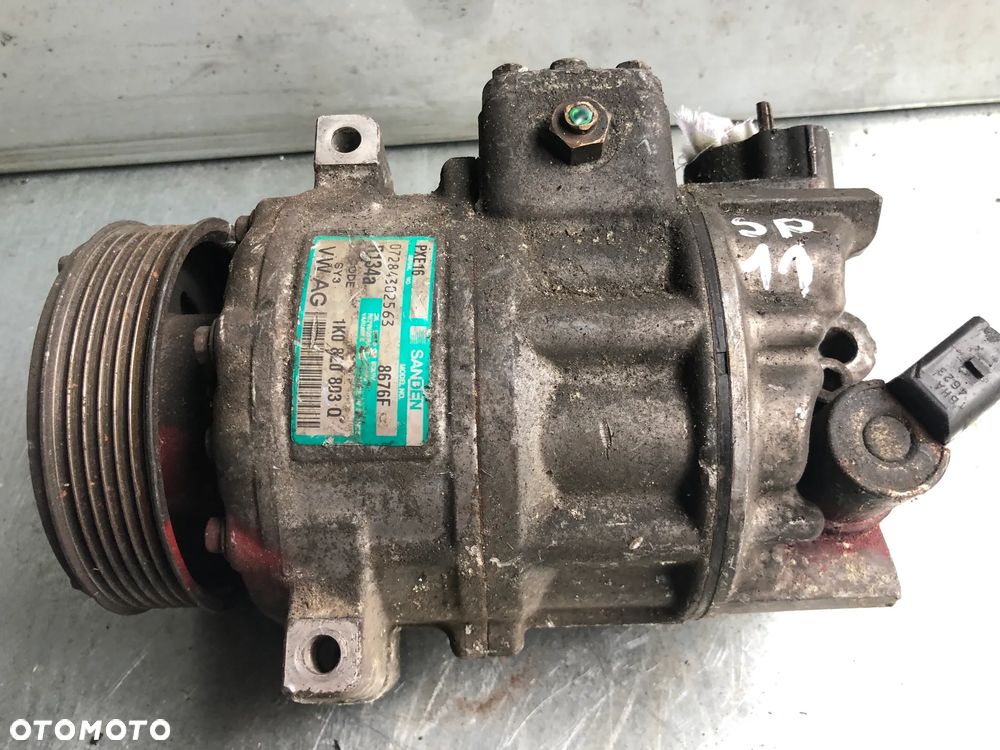 P-1639 . Kompresor Sprężarka Klimatyzacji 6PK 1K0820803Q VW Golf V Passat B6 Audi A3 8P 1.9 2.0 TDI Wysyłka - 11