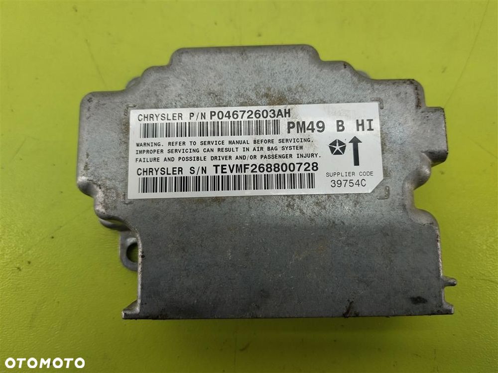 Sensor STEROWNIK AIR BAG PODUSZEK  Dodge Caliber 2006-2011 PO4672603AH - 1