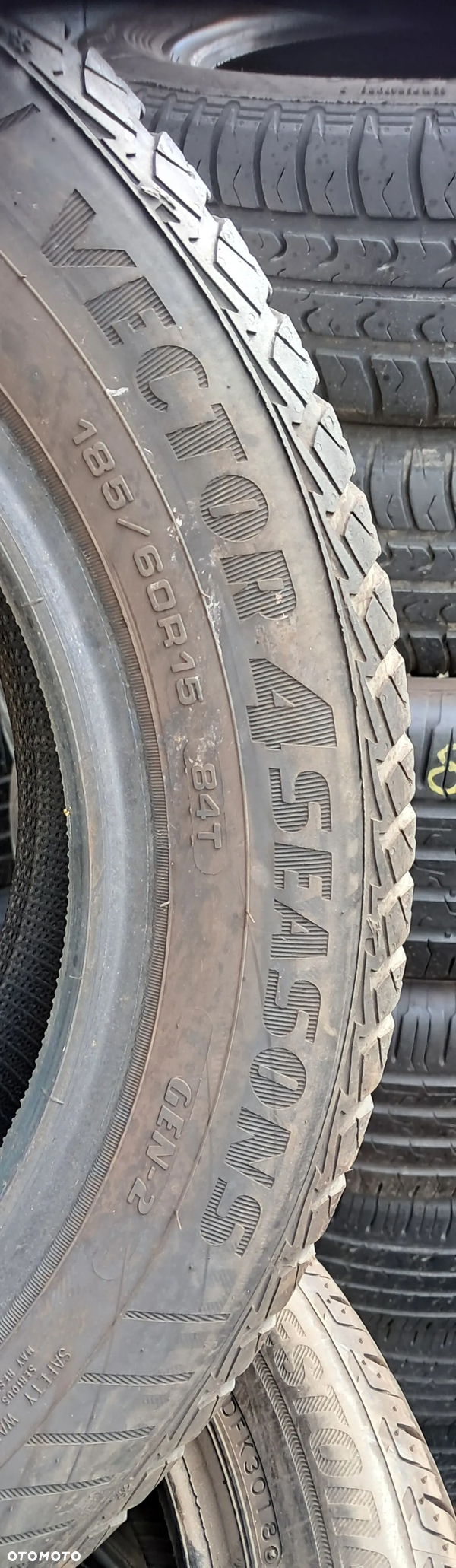 185/60/15 Goodyear vectror 4season 1szt 6mm 21r