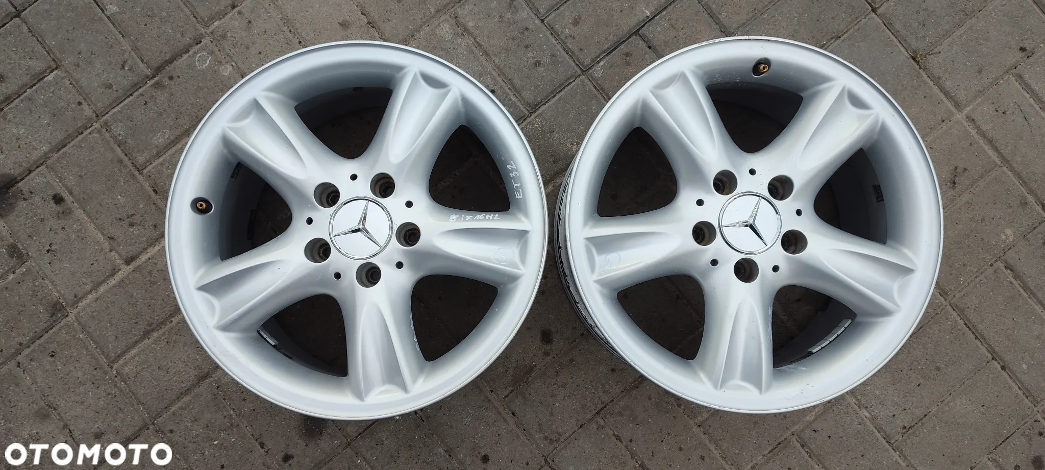 FELGI STOPNIOWANE  2094010102 7Jx16 CALI ET37 FELGI 5x112 MERCEDES 2094011102 8Jx16 CALI ET 32 W209 W203 - 7
