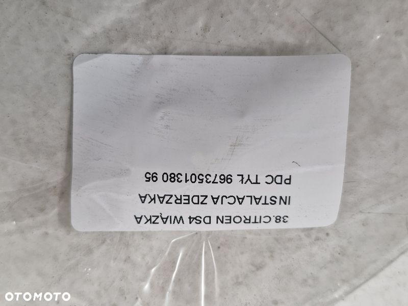 CITROEN DS4 WIĄZKA INSTALACJA ZDERZAKA PDC TYŁ 9673501380 - 9