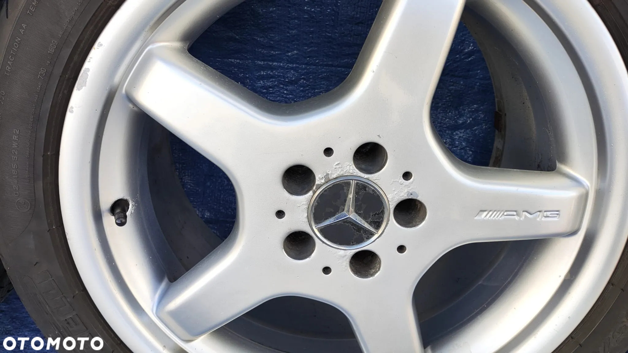 FELGI ALUMINIOWE ALUFELGI OPONY KOŁA 8.5J 9.5J 18 AMG ORYGINAŁ A2304012002 A2304012102 MERCEDES SL R230 W230 - 8