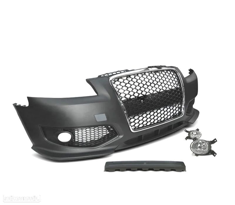 PARA-CHOQUES FRONTAL AUDI A3 8P 04-08 LOOK RS3 CROMADO PRETO - 2