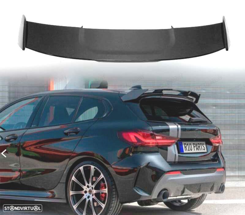 AILERON SPOILER BMW F40 19- LOOK M135I PRETO BRILHANTE - 2