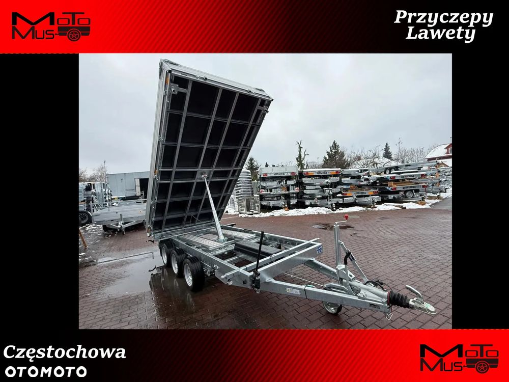 Saris Przyczepa Kiprowana Saris Tipper K3 406x204x35 cm 3500kg zawieszenie resor+amorytzator dostawa pod dom - 1