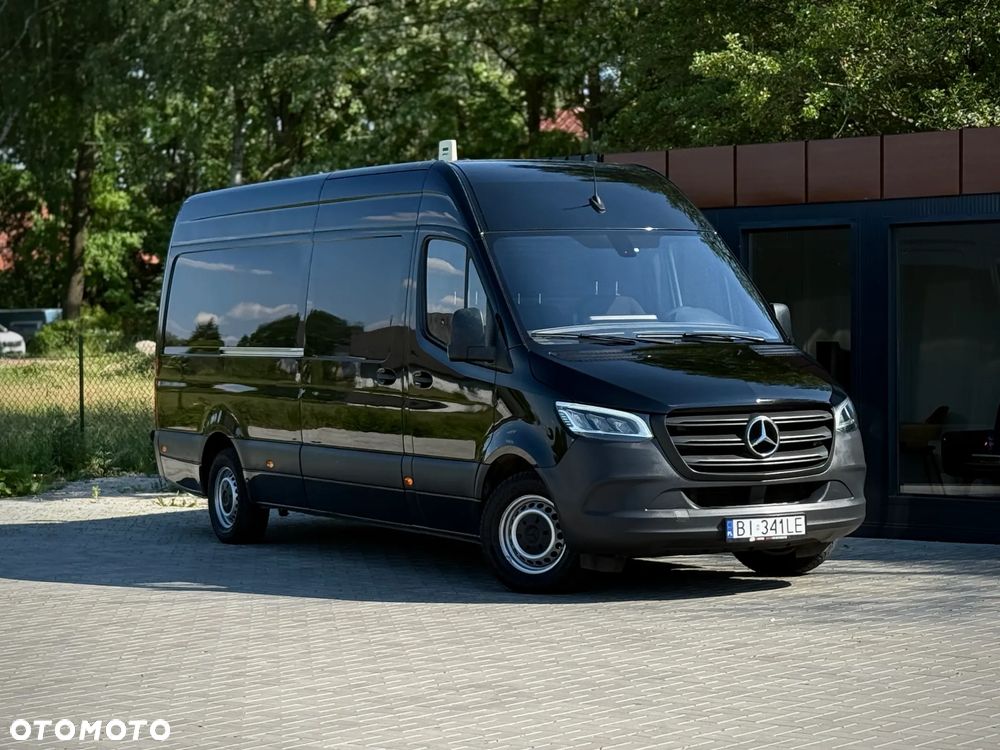 Mercedes-Benz Sprinter 315 CDI / Maxi L3 H2 / 2021 ROK Automat 9G Tronic / Czarny / Reflektory LED / Zarejestrowany w PL - 1