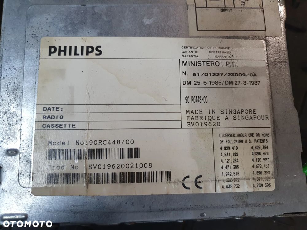 PHILIPS 90RC448 RADIO KASETA KASETOWE SAMOCHODOWE - 2