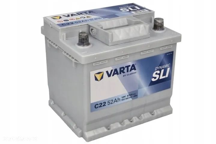 Akumulator Varta SLI 552400047 52Ah 470A P+ 12V - 4