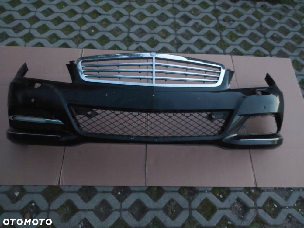 zderzak przód mercedes w204 204 lift spryski pdc oryginał - 1