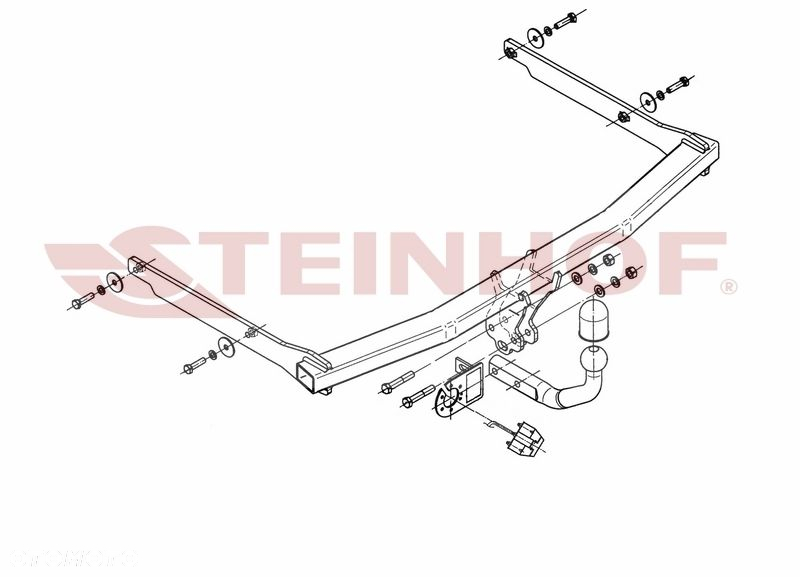 Hak Holowniczy + WIĄZKA 7PIN do Ford Focus C-Max od 2003 do 2008 - 3